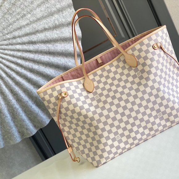 Louis Vuitton NEVERFULL MM bag"M81085 ""Monogram coated canvas Aged natural cowh - Picture 6 of 6